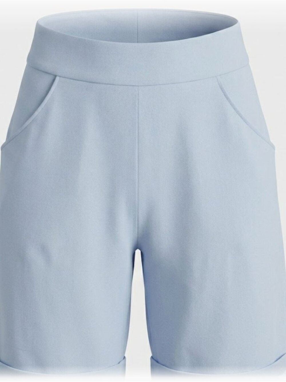 Handcrafted Women’s Bermuda Shorts Rayon Ponte High Rise Pull-On NWOT Small